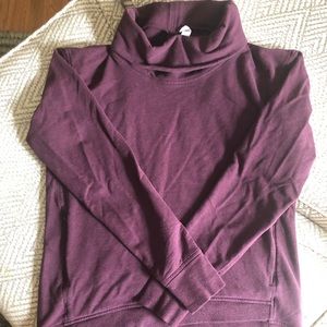 Lululemon burgundy cowl neck sweater